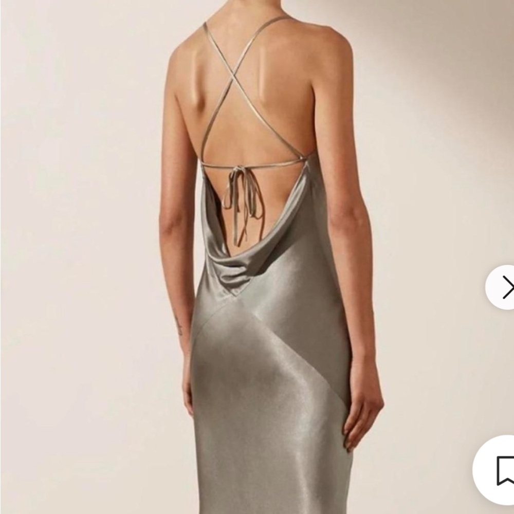 Shona Joy La Lune Lace Back Maxi Dress in Sage